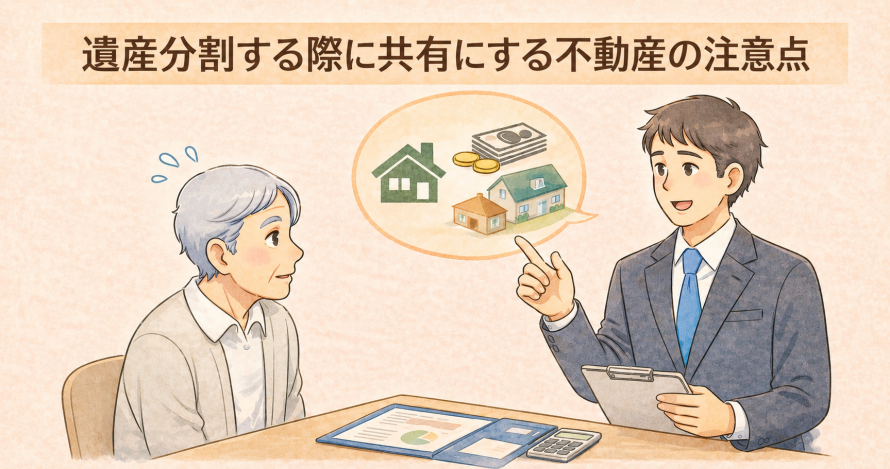 遺産分割する際に共有にする不動産の注意点