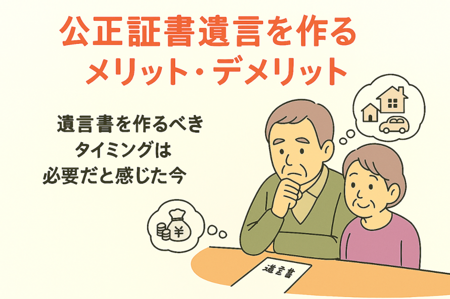 公正証書遺言を作るメリット・デメリット_遺言書を作るタイミング